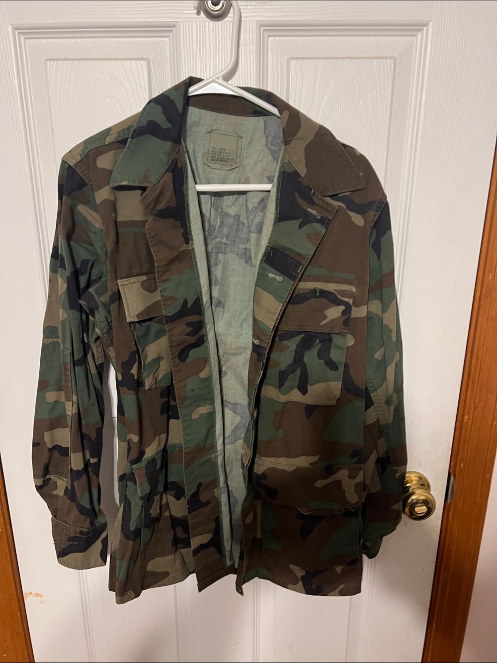 Men's Camo Field Jacket - Woodland Green
